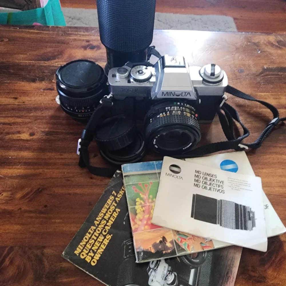 📸Minolta XG-1 Black/Silver 36mm Camera